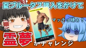 【Fortnite】夏ブルータス購入をかけて！霊夢がレールガンでキルチャレンジ！【天才チルノの珍フォートナイト】Part305