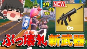 【フォートナイト】新武器「MKアルファ・アサルトライフル」の性能がぶっ壊れ...！？【ゆっくり実況/Fortnite】猛者になりたいゆっくり達