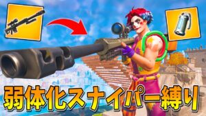 弱体化されたヘビスナ縛りで、神ショット決めてビクロイしたｗｗｗｗｗ【フォートナイト】