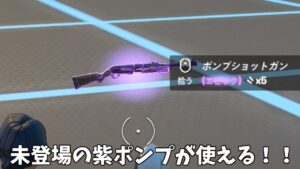 【フォートナイト】だれでも未登場のポンプショットガンや消されたミシック武器そして限定の武器が使える方法があるんだけど！！