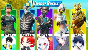 【強運】フォトナで『ランダム実況者スキンチャレンジ』したらガチで面白すぎたｗｗｗ【フォートナイト】