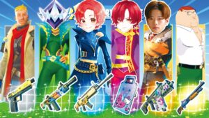 プロゲーマーたちと”アンリアルランク”でバトルパスのみの『ランダムスキンチャレンジ』したら激熱な試合になったｗｗｗ【フォートナイト】