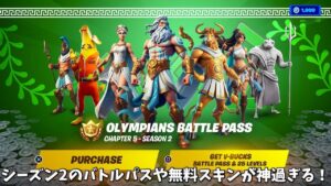 【フォートナイト】チャプター5シーズン2のバトルパスや無料スキンそしてコラボする作品などが神過ぎる！！