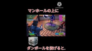 マンホールの上にダンボールを乗せてみた。　 #フォートナイト実況 #フォートナイト #エンジョイ勢