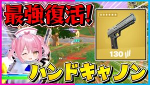 【フォートナイト】強い？弱い？進化して帰ってきた『新ハンドキャノン』使ってみたらまさかの性能だったんだけど、、、、【ゆっくり実況/Fortnite/縛り/ネオンch/茶番】