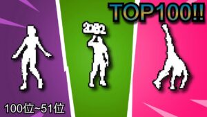 誰にも使われてないエモートTOP100！！【前編】