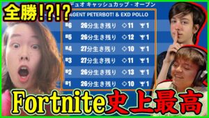 【Fortnite史上初】大会決勝で勝率100%の偉業が達成された瞬間がヤバすぎた...【フォートナイト】